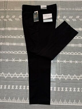 Perry Ellis Black Slim Fit Dress Pants